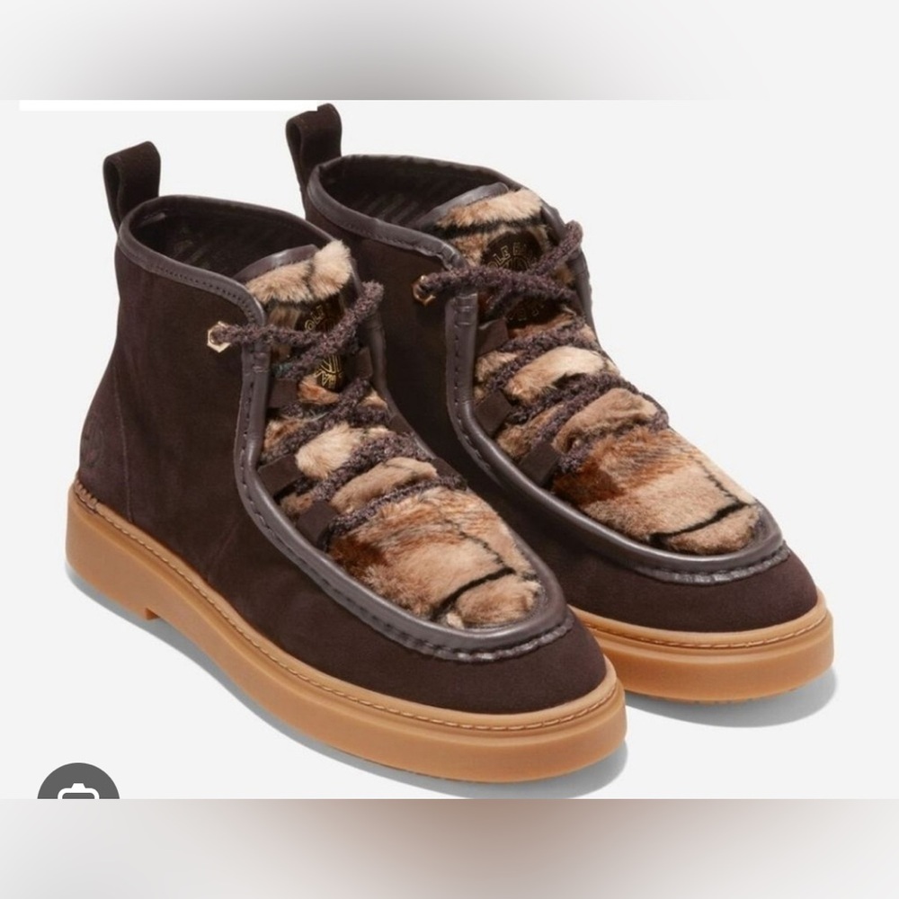 Cole Haan Women's Boots All-Day Summit Chukka Suede Size 8‎